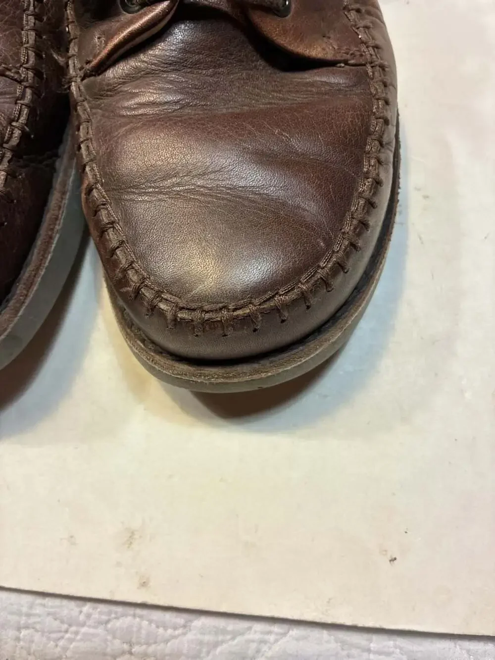 Samuel Hubbard Get-Up Men's Brown Leather Moc Toe Derby Shoes